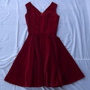 Red Velvet Dress  size small